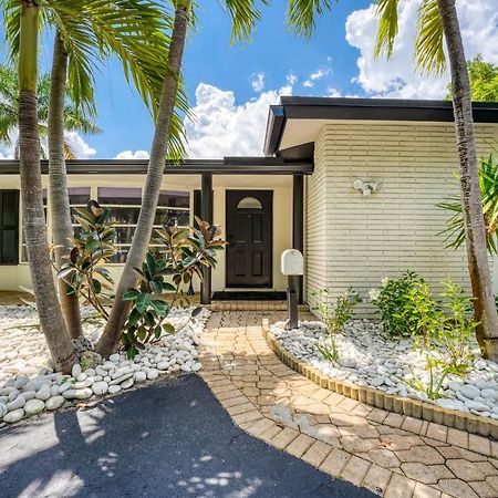 Luxury Tropical Oasis! Huge Saltwater Pool! 1 Mile To Beach! Villa Fort Lauderdale Exterior foto