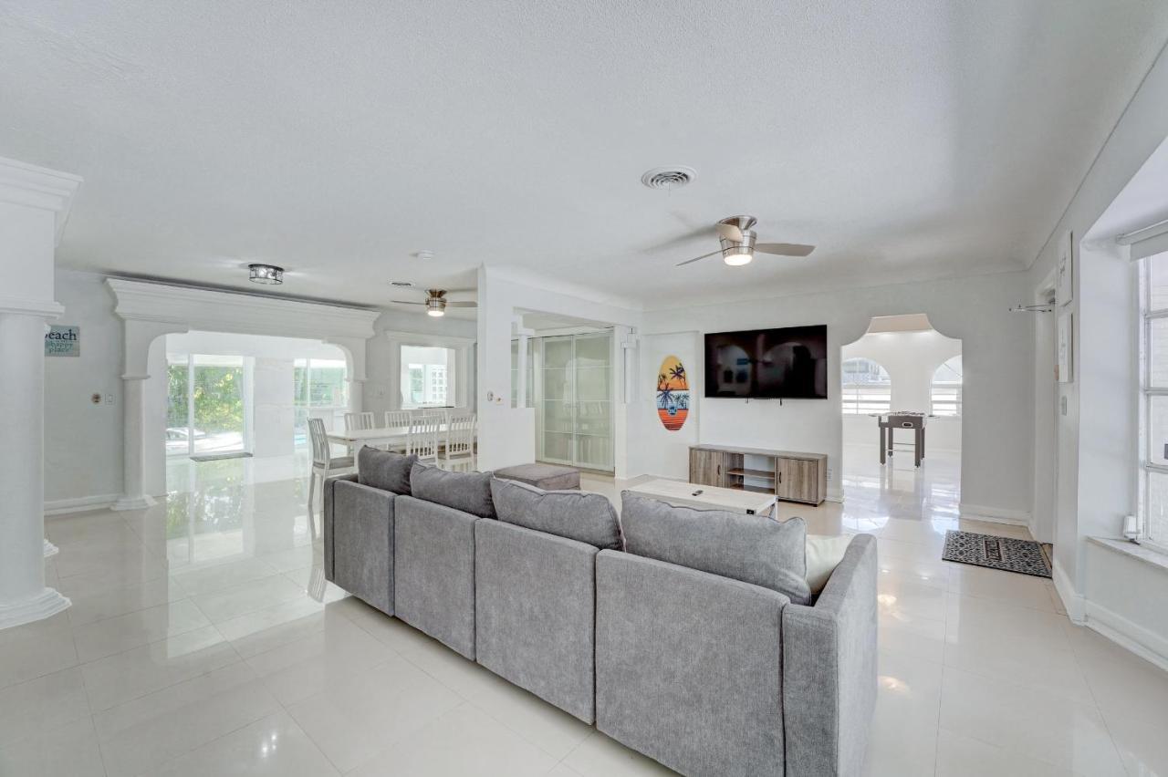 Luxury Tropical Oasis! Huge Saltwater Pool! 1 Mile To Beach! Villa Fort Lauderdale Exterior foto