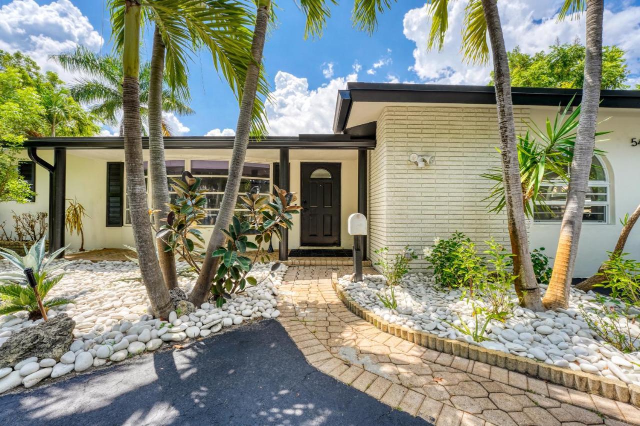 Luxury Tropical Oasis! Huge Saltwater Pool! 1 Mile To Beach! Villa Fort Lauderdale Exterior foto