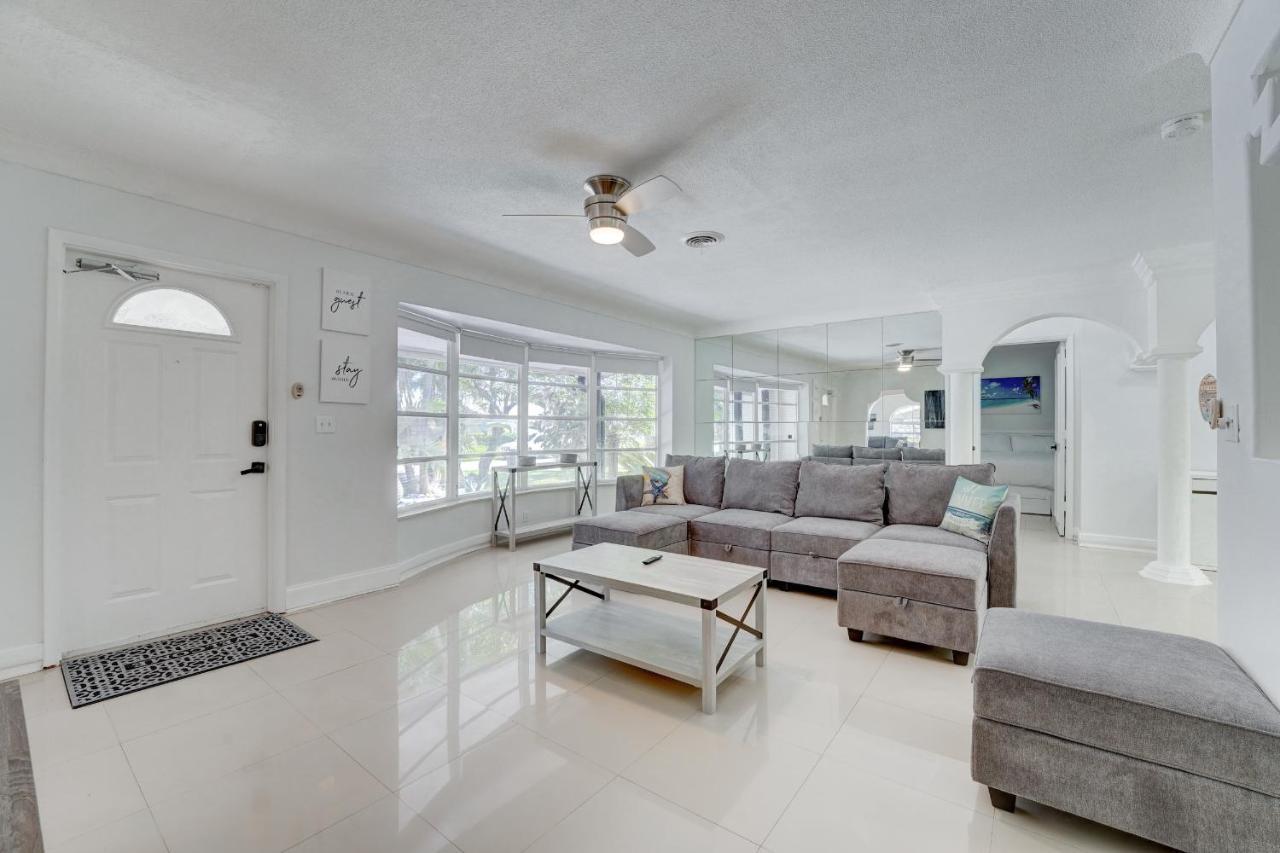 Luxury Tropical Oasis! Huge Saltwater Pool! 1 Mile To Beach! Villa Fort Lauderdale Exterior foto